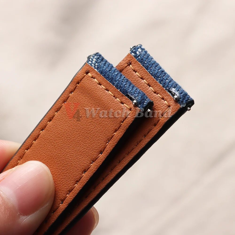 Denim Pattern Nylon Watch Band 20mm 22mm Bracelet for Casio Vintage Strap for Seiko for Omega Men Women Watchbands Accessories view 3