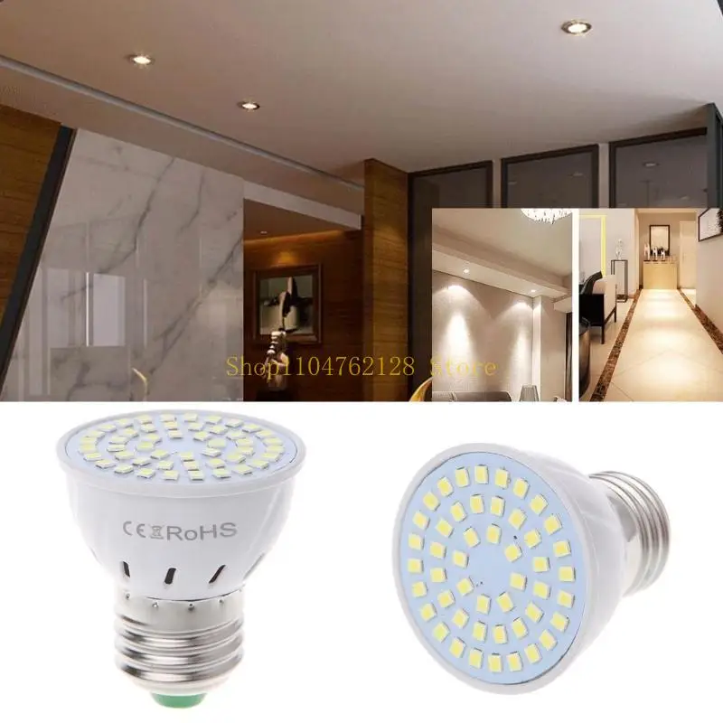 E27 4W LED FIPTLEL FROL/BOMBLAS BLANCAS CALOR AC 220V 48SMD 2835 Lámparas Luz planta Mejor venta