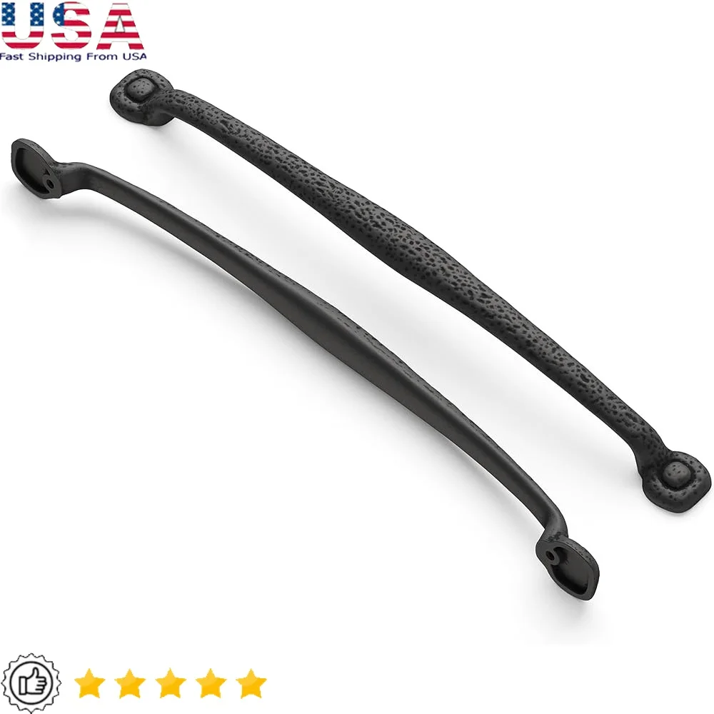 

Rustic Cabinet Pulls Kitchen Handles Drawer Hardware Artisan Design Easy Installation 18 Inch Center Modern Home Decor