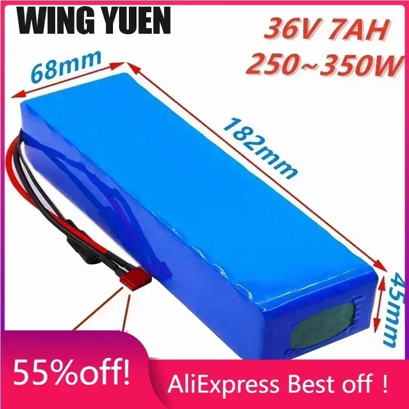 

36V 7Ah 10s2p 18650 electric scooter lithium battery 7000mah, refitting electric bicycle 42V protection PCB + 42V charger