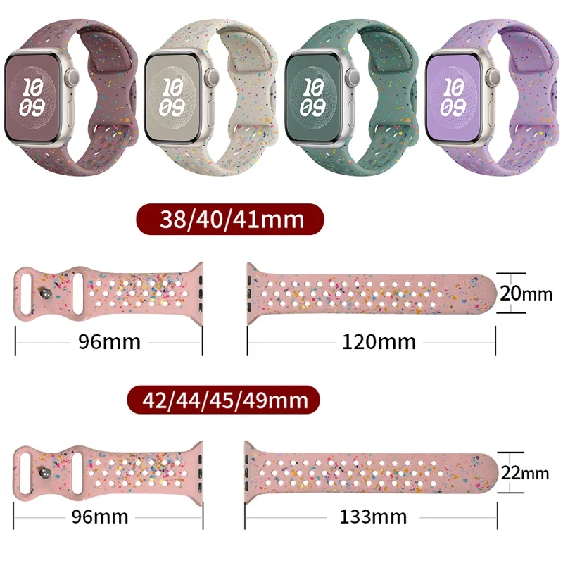 Silicone Strap for Apple Watch Band Ultra 2 49mm 44mm 45mm 42mm 41mm 40mm Sport Bracelet for Iwatch Series 9 8 7 6 SE 5 4 Correa