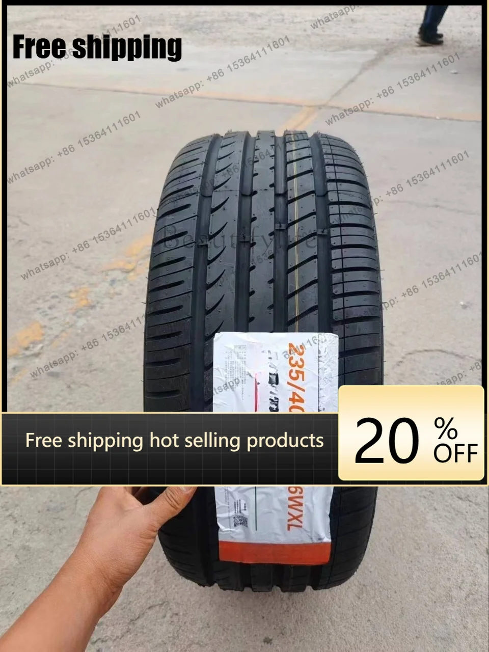 Factory direct sales LJY new car tire 235/40ZR19 adaptation 235/40R19