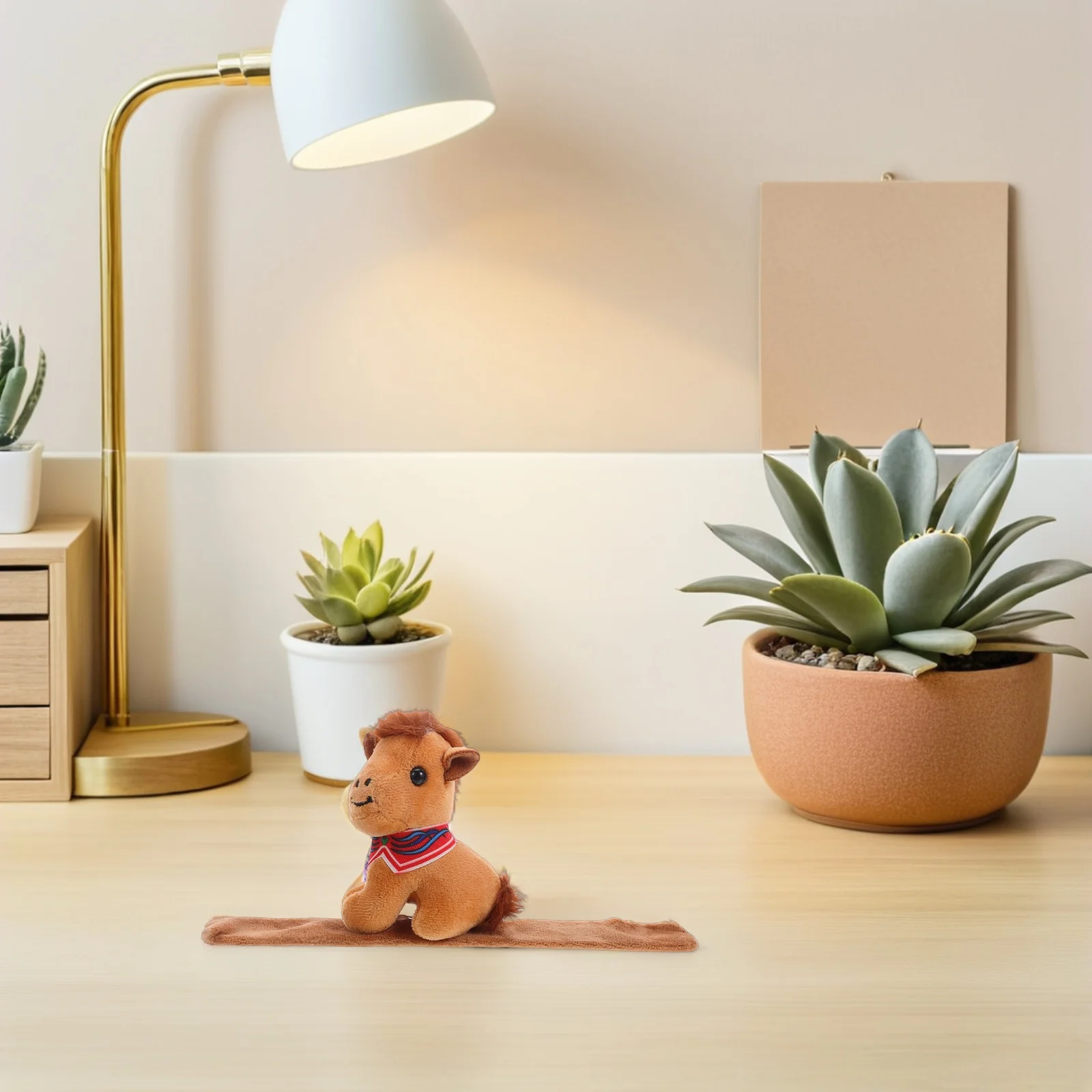 馬のスラップブレスレット ソフト小動物リストバンド 漫画スナップバンド キッズパーティー記念品 動物リストスラップバンド 旧正月