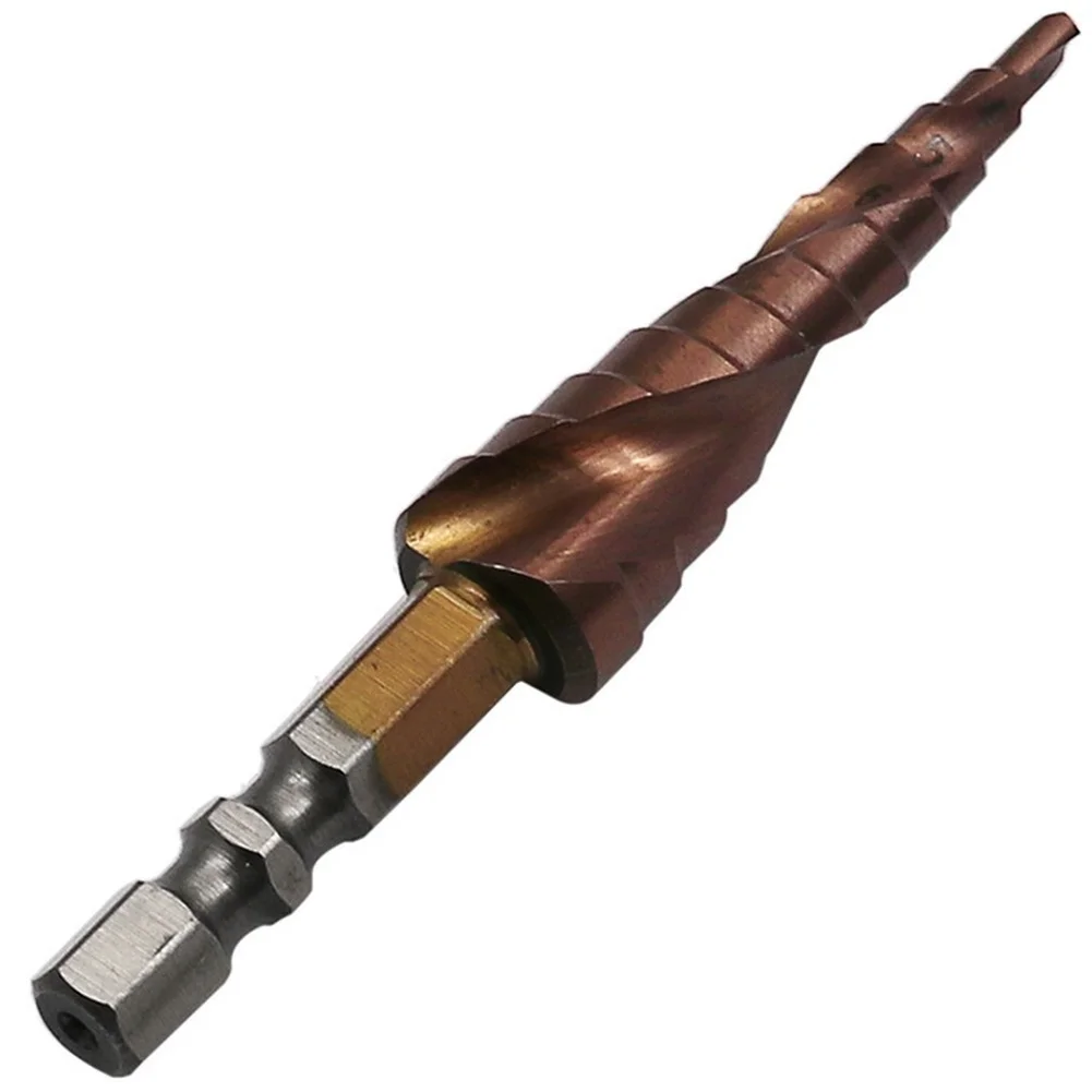 For m35 Step Drill Bit Hexagonal Shank Double Cutting Edges 3 13mm Range for Metal For Stainless Steel Drilling Use
