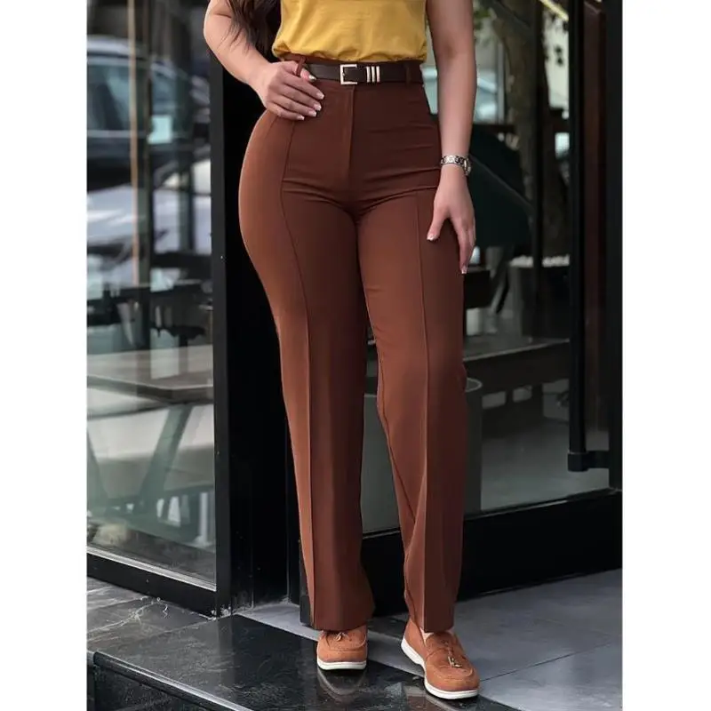 

High Waist Men's Casual Pants Bla Slim Fit Straight Leg Pants ex High Waist Bla Casual Trousers for Men