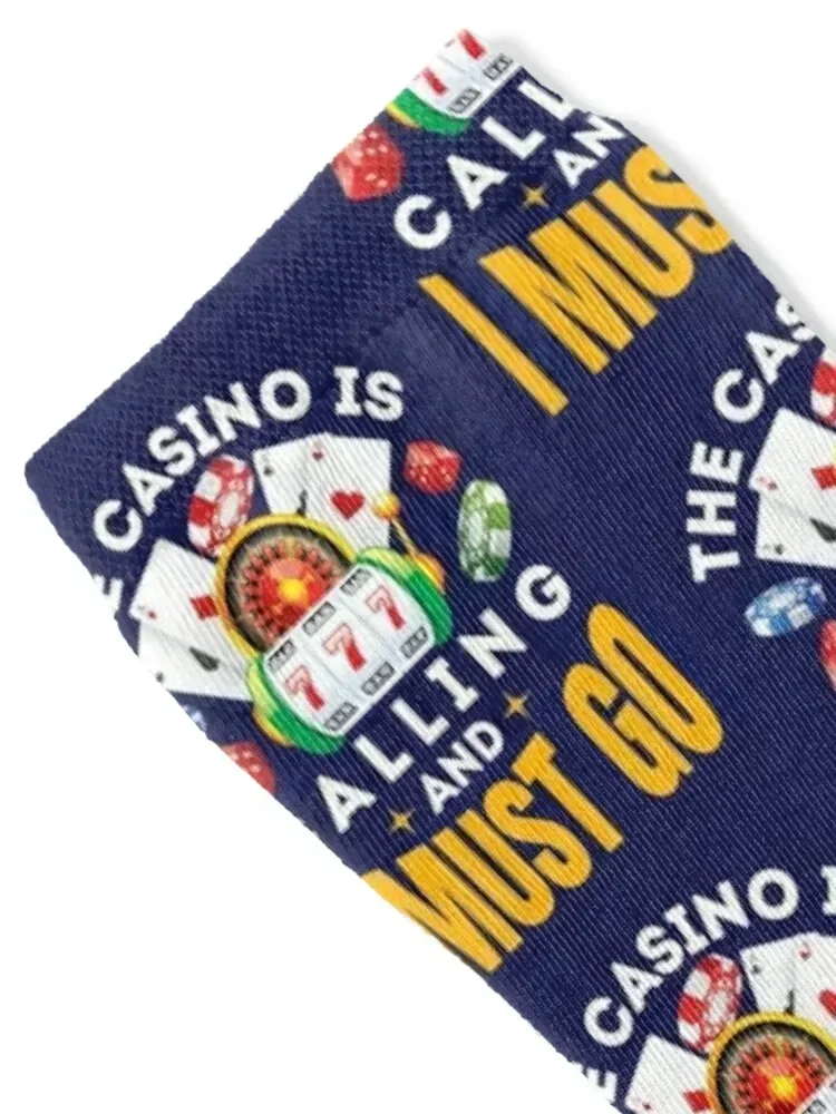 The Casino Is Calling and I Must Go Socks cute cycling bright garter Rugby Boy Child Socks Women's
