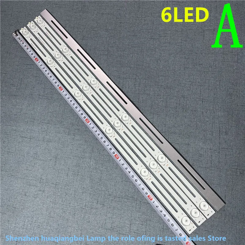 แถบไฟทีวีจอแอลซีดี LED สำหรับ3V6V 6LED/7LED/8LED ขนาด55นิ้ว59ซม. แถบไฟแบ็คไลท์อเนกประสงค์พร้อมสเตรตไฟ LED
