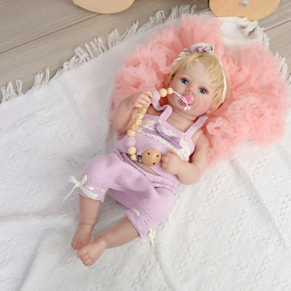 

Cloveray 20 inch Original Full Body Vinyl Realistic Reborn Baby Doll Super Cute Vinyl Doll High Quality handmade Toy Kid Gift