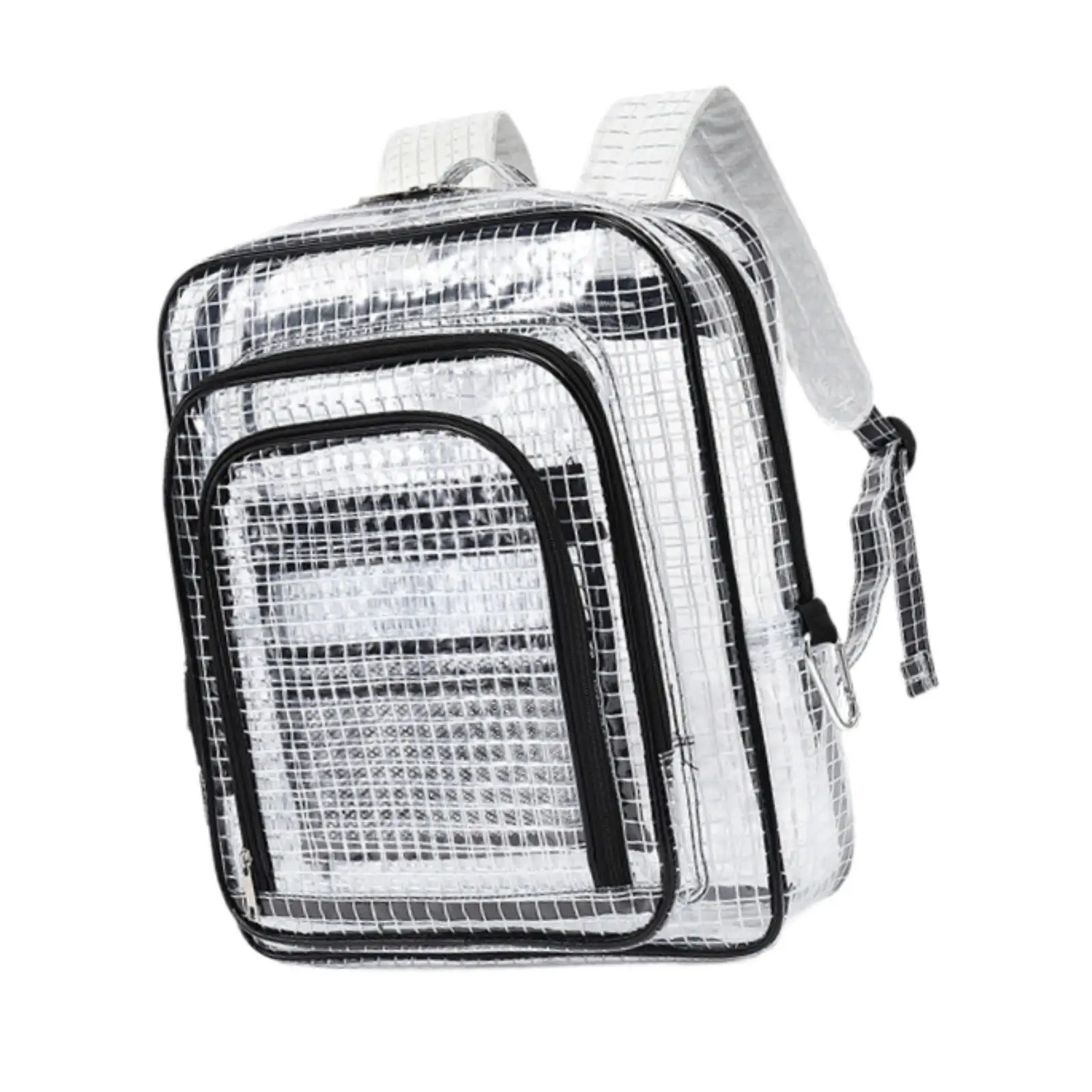 Clear Backpack Cleanroom Tool Bag Tool Pouch Portable Engineer Bag Transparent Daypack for College Sports Plumber Workplace