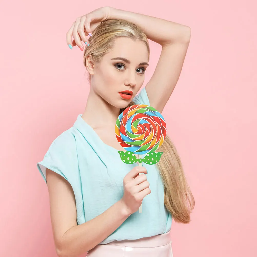 

Decorate Lollipop Props Child Party Decorations Felt Giant Large Candy Ornaments