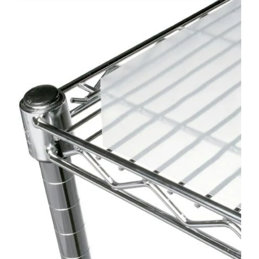 14 x 14 forros de prateleira de arame translúcido para organização de despensa de cozinha, duráveis e fáceis de limpar, ajuste perfeito para prateleira ajustável