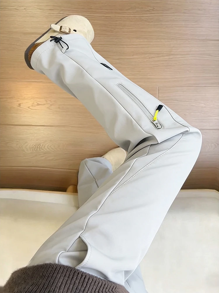 

Thiened Fce Winter Outdoor Sports Men's Casual Pants Northeast China -40 Deees Soft ell Mountain Climbing Trousers
