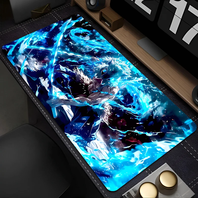 

Mousepad Laptop Office Cabinet Keyboard Pad PC Desk Mat Large HD Mouse Pad Non-slip D-demon Slayer Inosuke Rubber Extended Pad