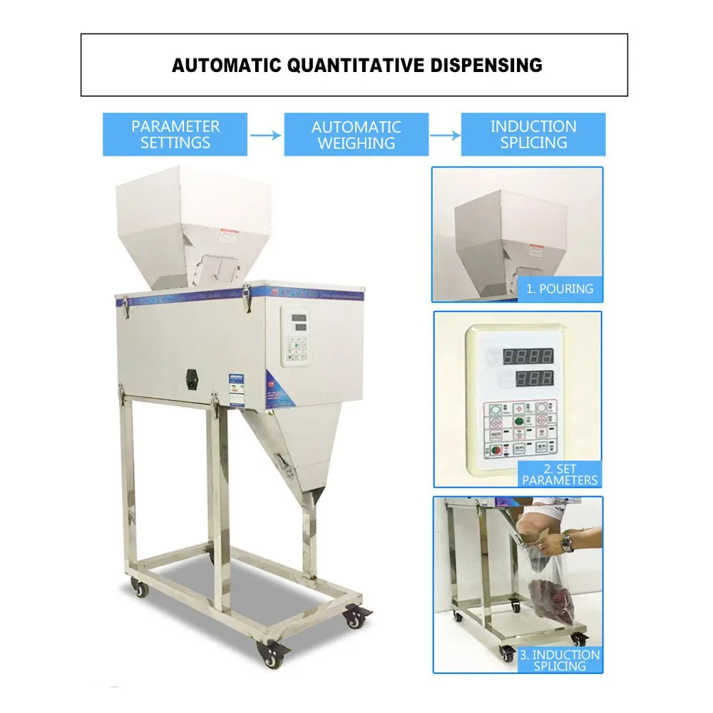 25-5000 г взвешивающая машина для розлива большой емкости, машина для взвешивания и наполнения гранул риса, порошка