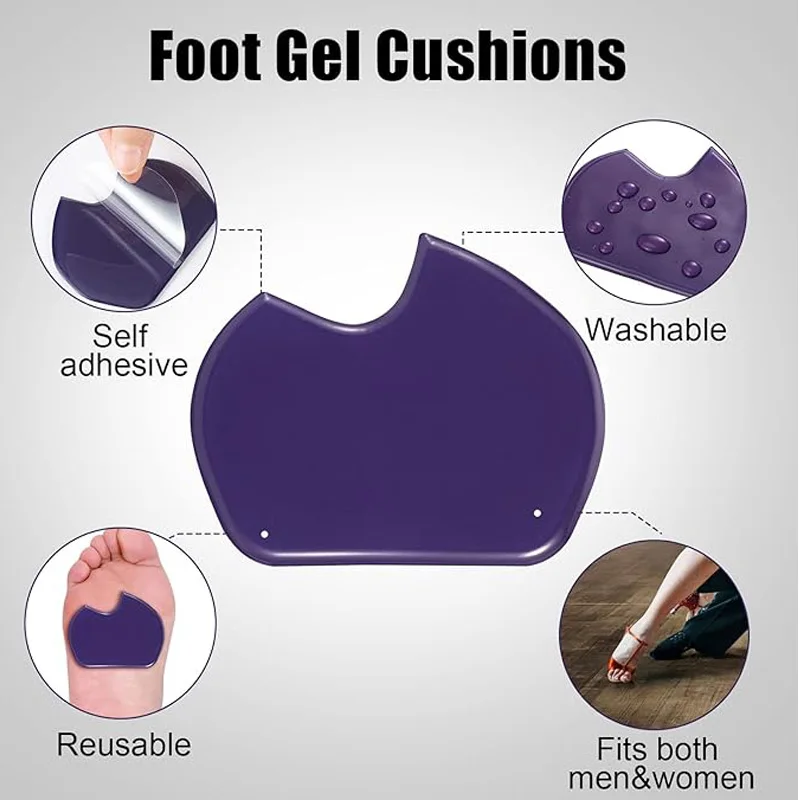 2Pcs Foot Pads for Dancer Forefoot Cushion Pads Metatarsal Foot Pads Gel Pads for Ball of Foot for Relieve Stress Foot Care