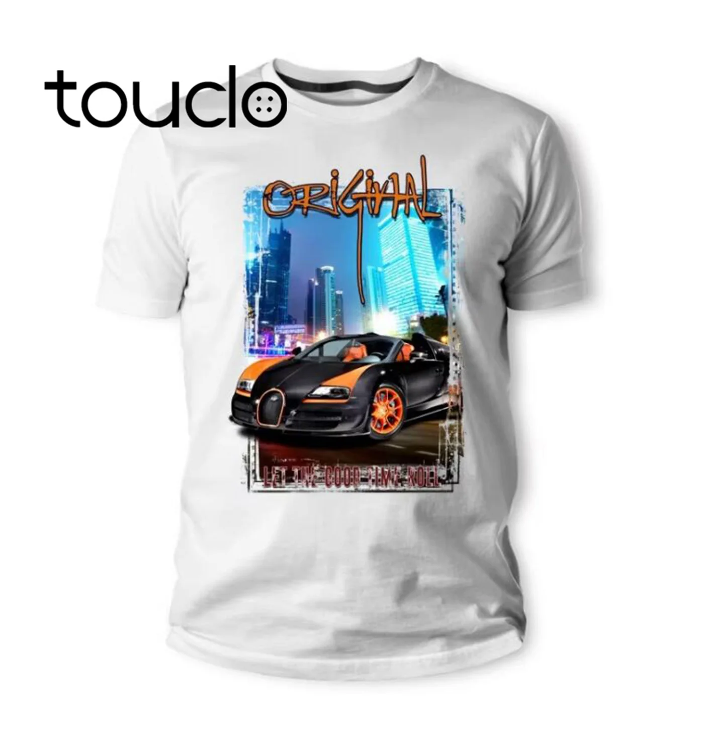 Мужская летняя футболка British Classic Legend Car Type57, Eb110, Chiron Coupe Orange Schwarz Auto Youngtimer Oldtimer Herren