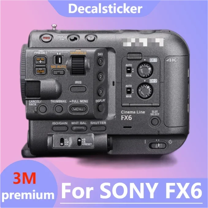 For SONY FX6 Camera Body Sticker Protective Skin DecalVinyl Wrap Film Anti-Scratch Protector Coat