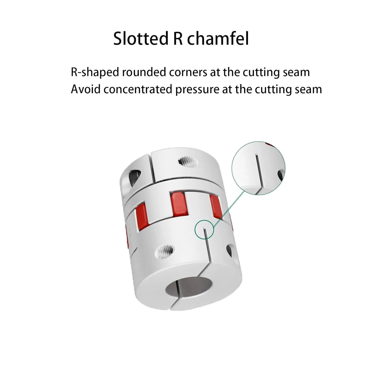 1Pcs 8/9/10/12/12.7/14/15/16/17/18/19/20/22mm D40 L50 D40L50 Motor Connector Flexible Plum Coupling Shaft Coupler CNC