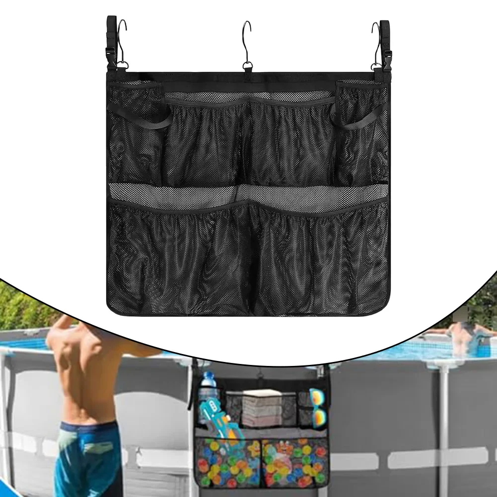

Storage Solution for Poolside Accessories Removable Bag with Ample Capacity and Adjustable Leashes for Convenience
