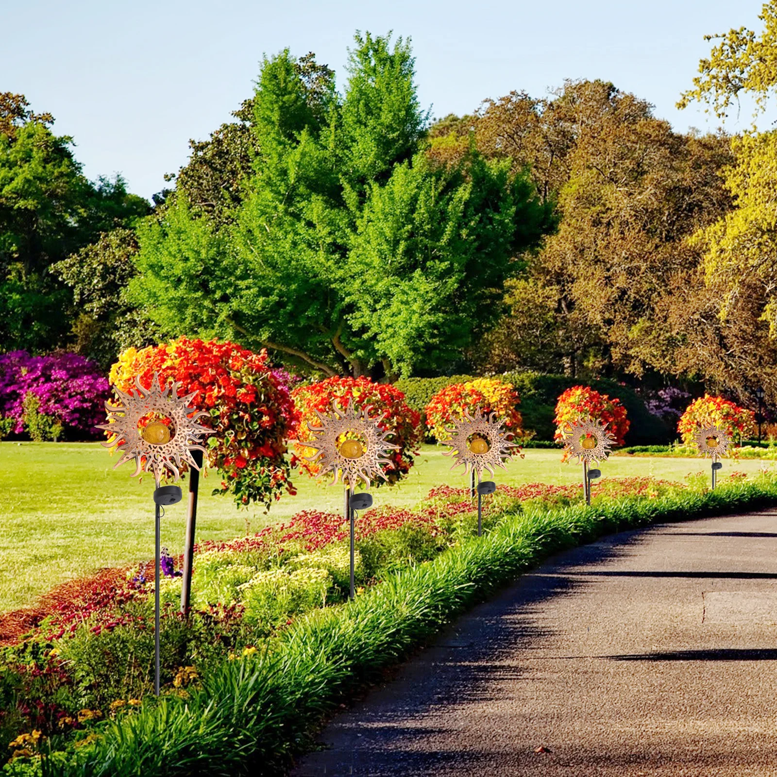 

1Pcs Solar Iron Art Hollow Garden Projection Lamp Romantic Night Light Outdoor Solar Mood Light Decoration Projector Lamp