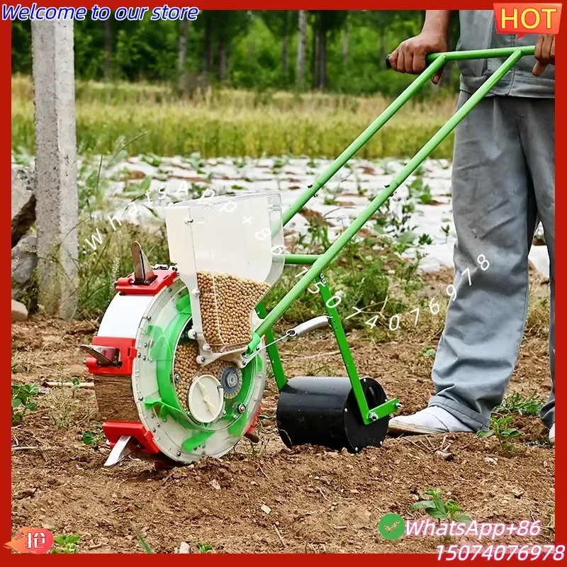 2026 Hand Push Seeder Multi Row Adjustable Garden Tool for Home Vegetable Planting Small Farm Cultivation and Nursery Seeding