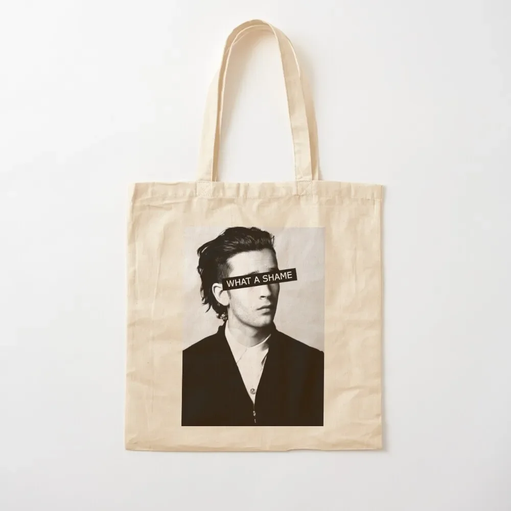 

WHAT A SHAME - Matty Healy of The 1975 Tote Bag Customizable tote Gift Fabric men's