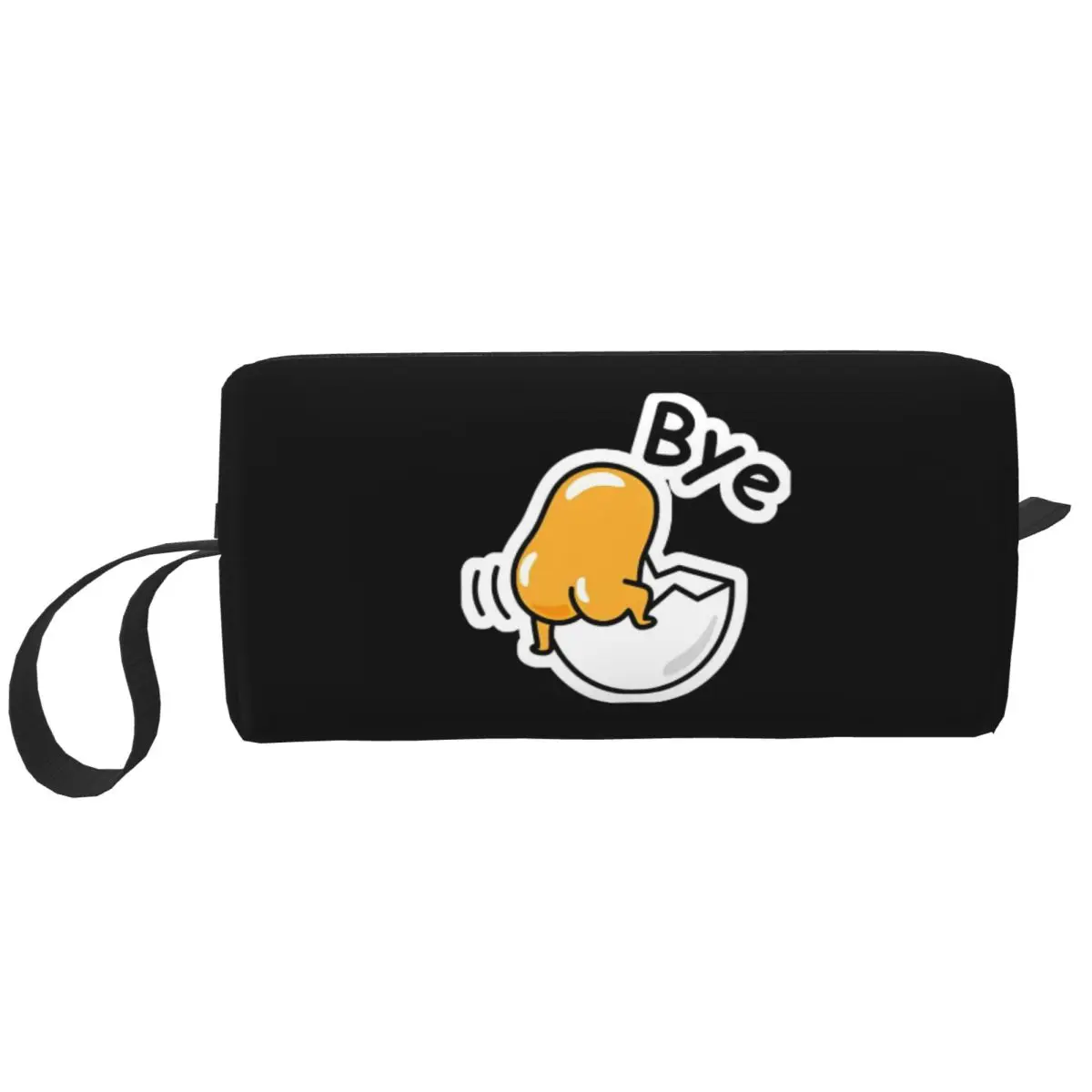 Gudetama The Lazy Egg Bye Large Makeup Bag Zipper Pouch Travel Cosmetic Bags Portable Toiletry Bag for Women