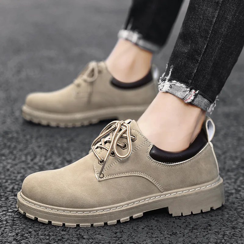 Leather Casual Shoes Autumn New Men\'s Casual Shoes Platform Designer Dress Shoes Business Men Oxford Shoes Waterproof Loafers