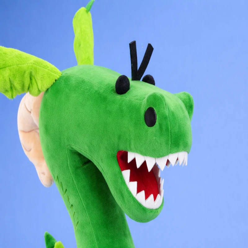 

Новая плюшевая игрушка «Зеленый Дракон» 2026 года, мягкая плюшевая кукла в стиле аниме, милый плюшевый зверек, подарок на Рождество для детей, украшение для комнаты