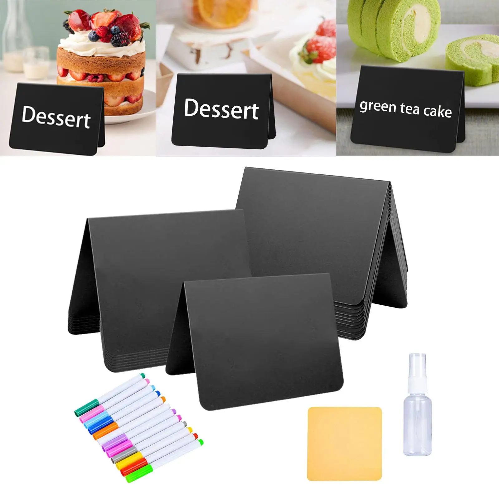 20x Mini Chalkboard Signs for Food Food Labels for Weddings Bakery Buffets