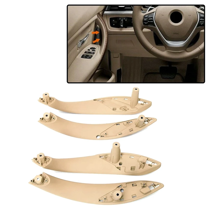 Staffa per bracciolo per coperchio maniglia interna per auto a quattro porte per-BMW serie 3 4 F30/F31/F34 F32/F33/F36 2012-18 Beige