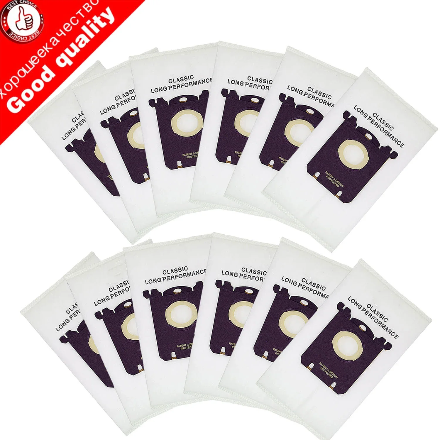 10 Pcs Electrolux E201B Philips FC8021 GR201 AEG Bags FC9000 FC9049 HR8500 HR8350 FC9150 Dust S-bag