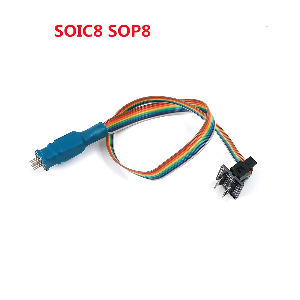 SOIC8 SOP8 Test Clip Probe Line For EEPROM 93CXX/25CXX/24CXX circuit programming on USB Programmer TL866 RT809F RT809H CH341A