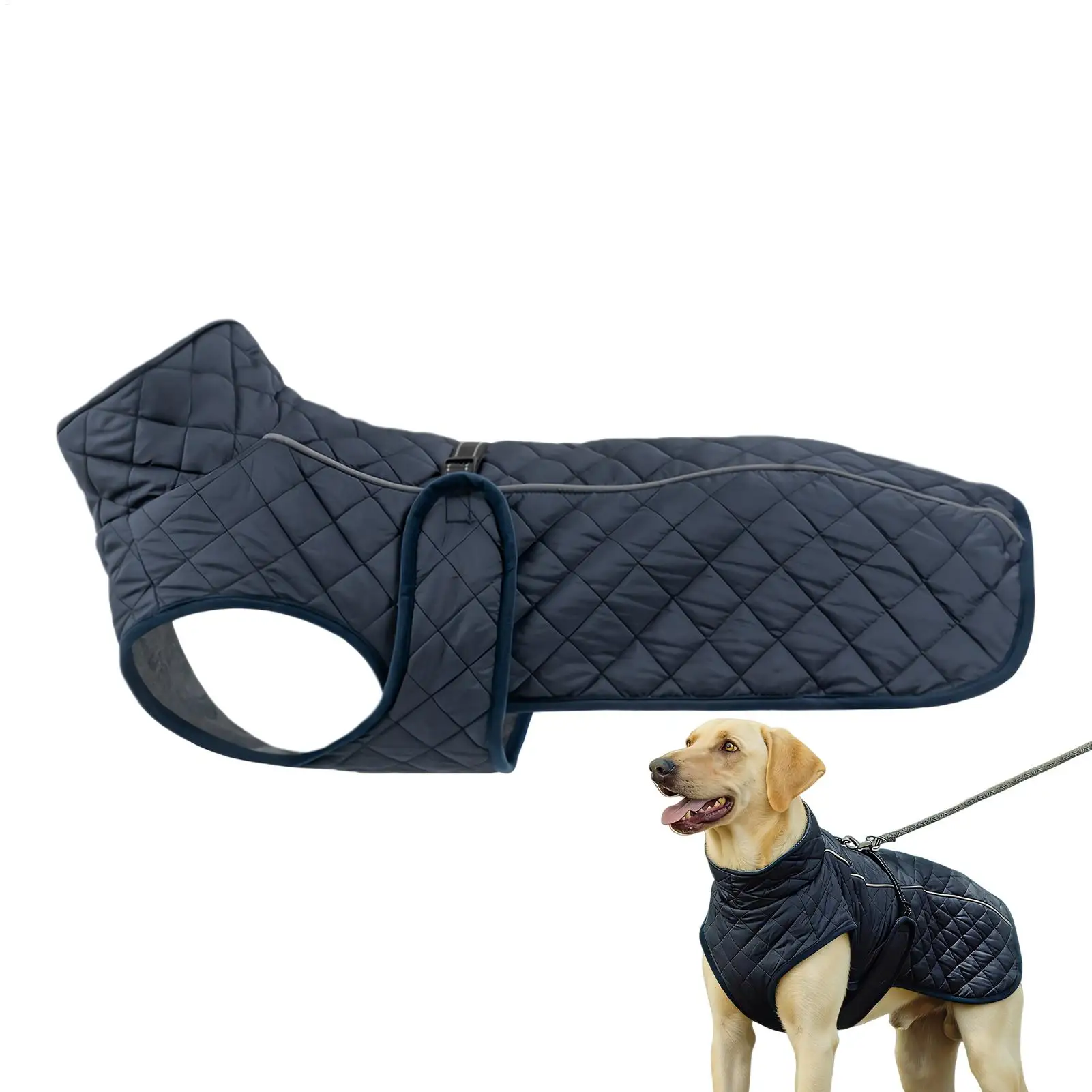 

Dog Jacket Cotton Reflective Windproof Vest Doggy Snow Jacket Pet Coats For Walking Daily Hiking Skiing Outdoor Picnic Park