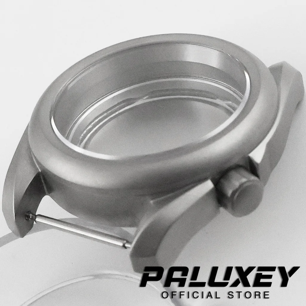 NH35 40MM Sapphire Crystal Sandblast Field Watch Case Parts For NH34 NH35 NH36 NH38 Automatic Movement 3.8 Crown