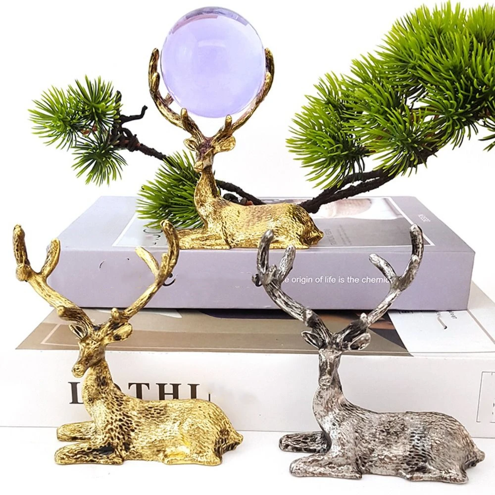 

Подставка для хрустального шара, металлический держатель для ювелирных изделий с рогами лося, подставка для сережек, браслетов, поднос для ювелирных изделий, размещение хрустального шара
