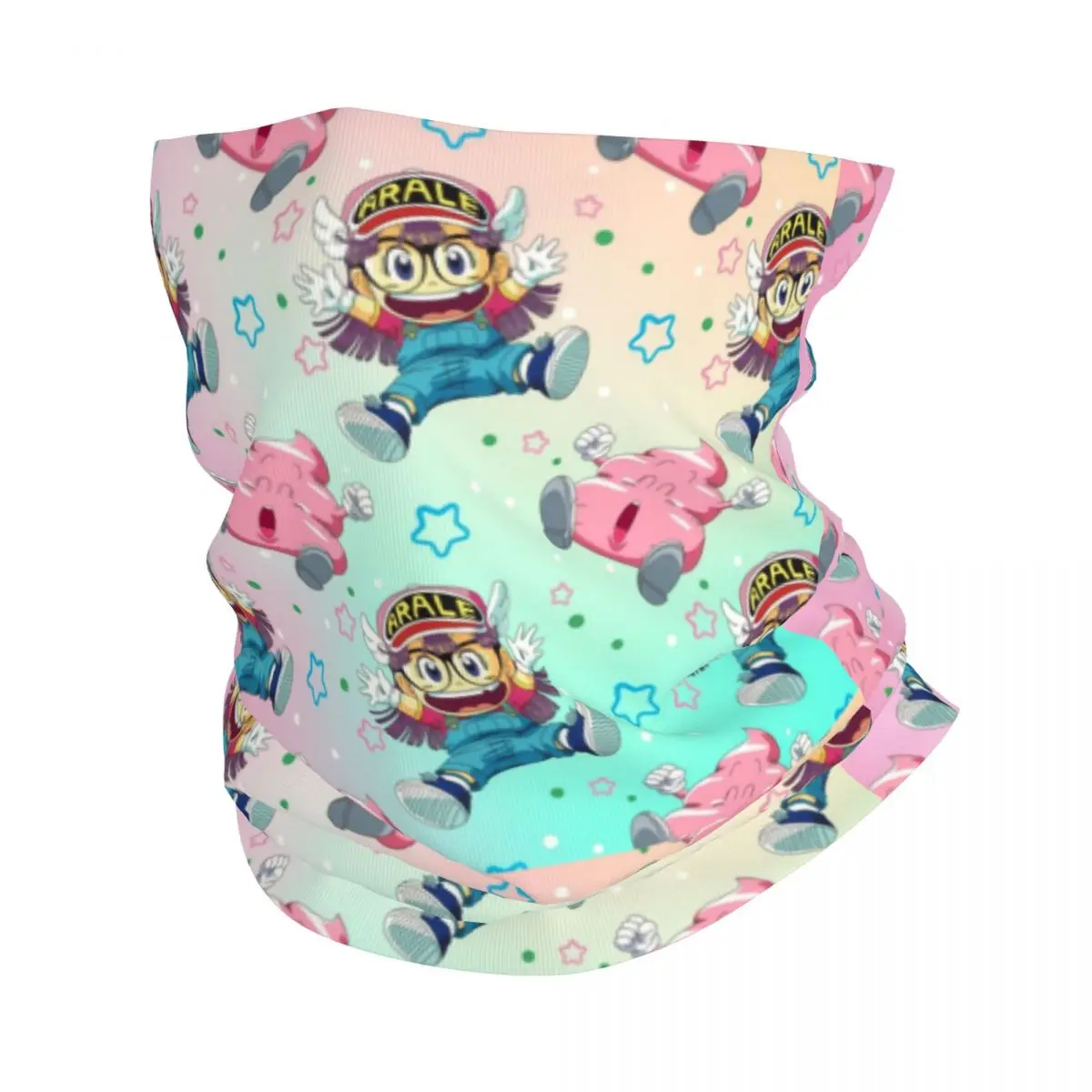 Arale Norimaki And Poo Bandana Neck Gaiter UV Protection Face Scarf Cover Men Women Dr Slump Japan Manga Headband Tube Balaclava