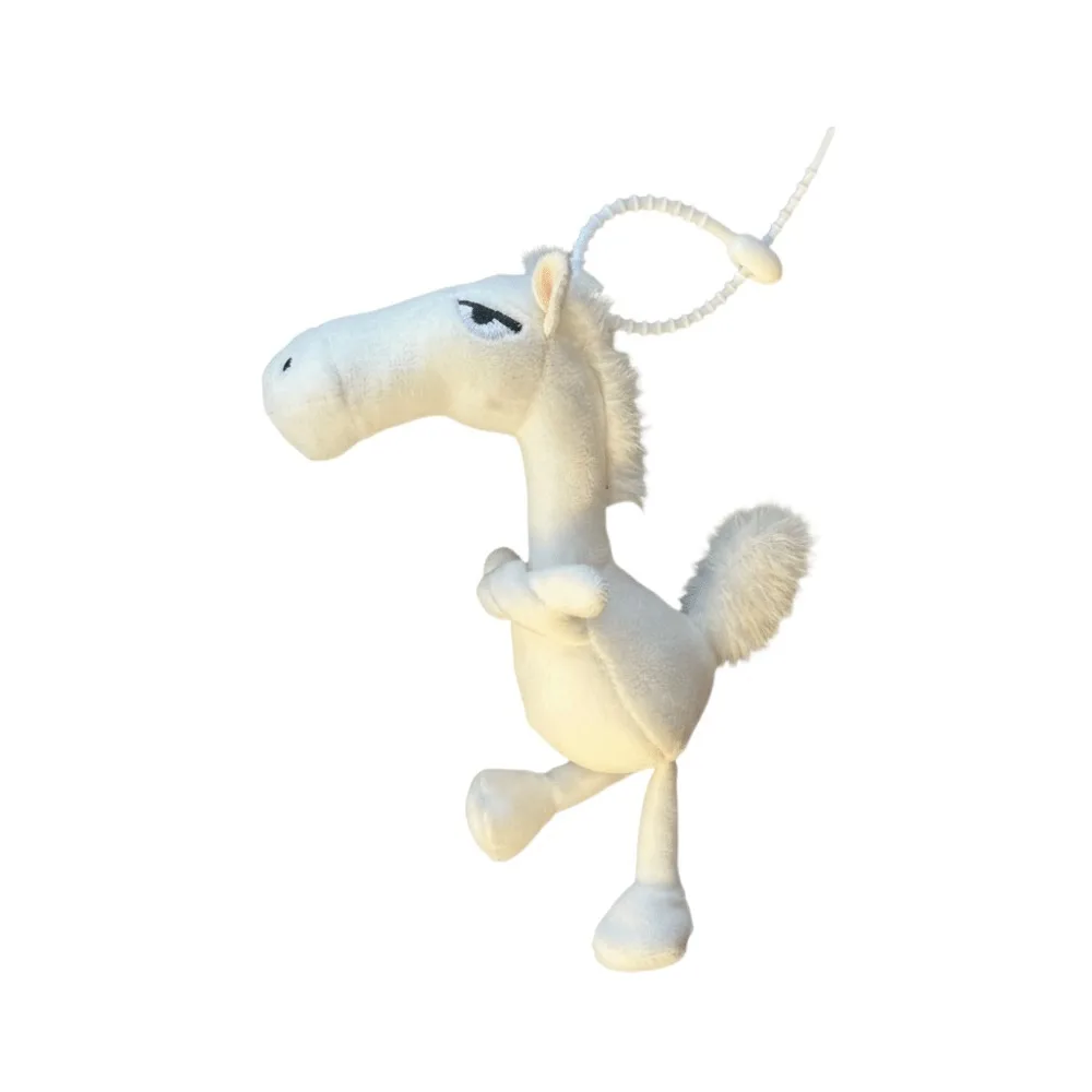Exquisite Cartoon Horse Keychain Fantasy Style Stuffed Pony Ornaments Bag Hanging Charms Funny Horse Pendent Birthday Gift