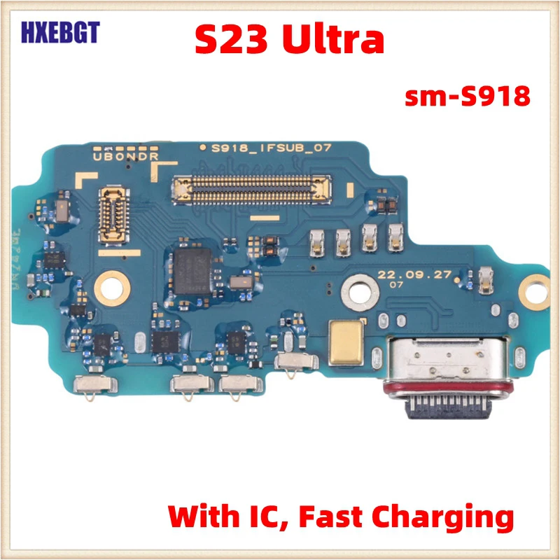 

With Fast Charging IC For Samsung Galaxy S23 Ultra USB Dock Connector Charging Port Flex Cable USB Charging Port