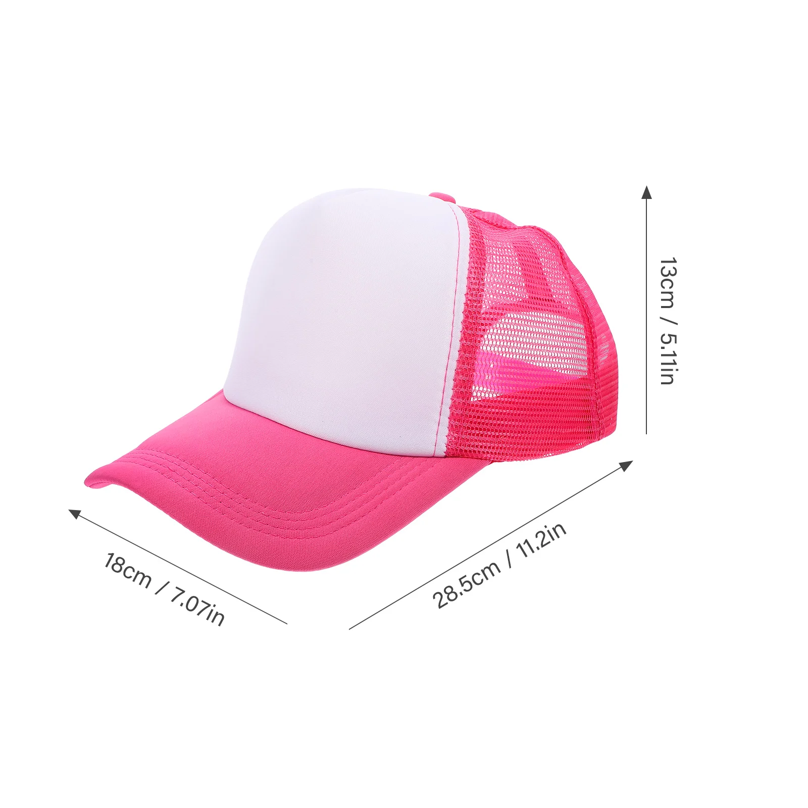 10 Pcs Mesh Cap Sublimated Baseball Hats Golf Tennis Caps Sponge Plain Blank Trucker DIY