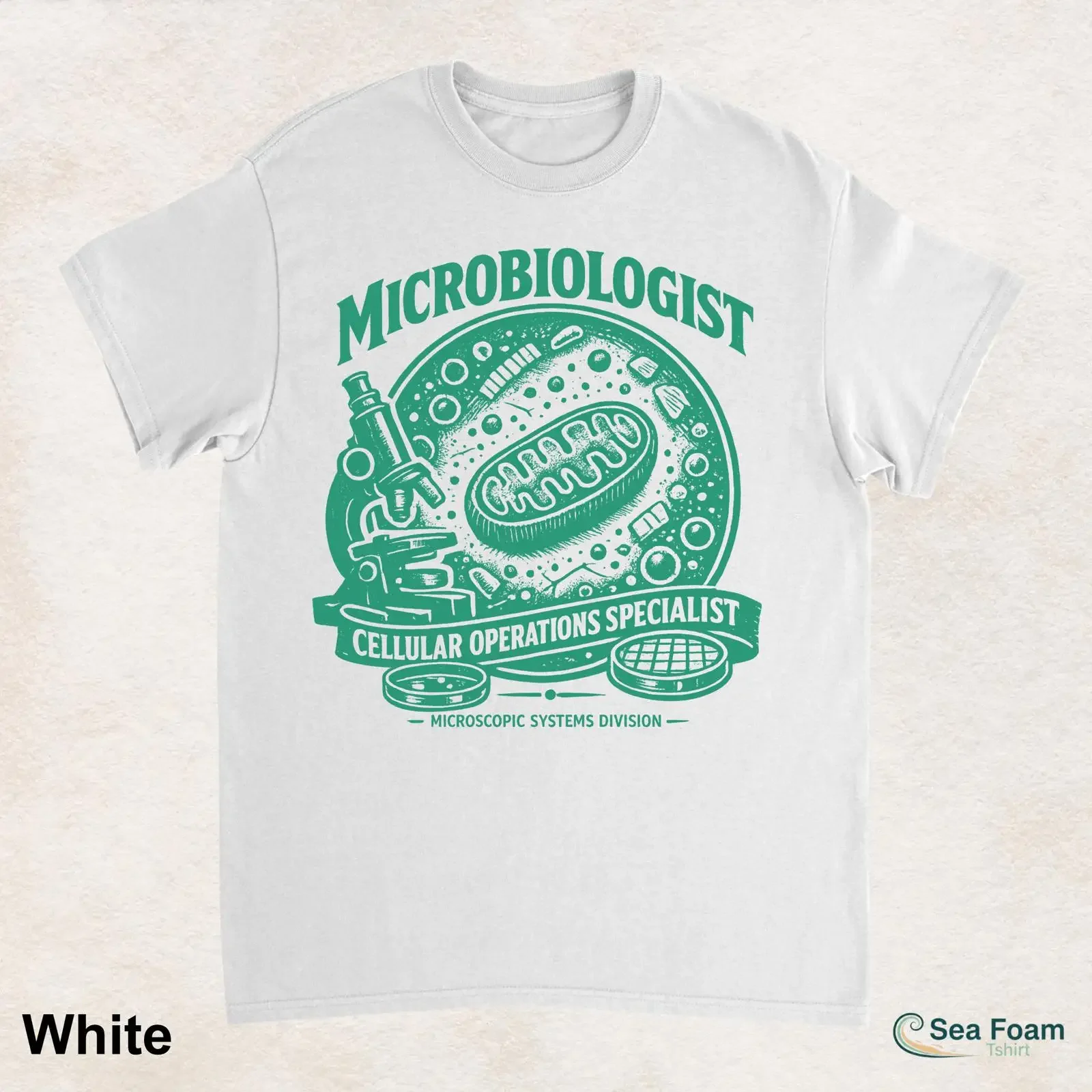 Microbiologist Cellular Operations Specialist T Shirt Vintage Microscope Science Retro Microbiology For Lab Scientists vintage