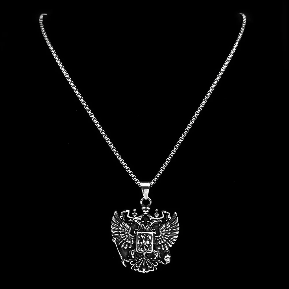 Russian Double-Headed Eagle National Emblem Symbol Pendant N