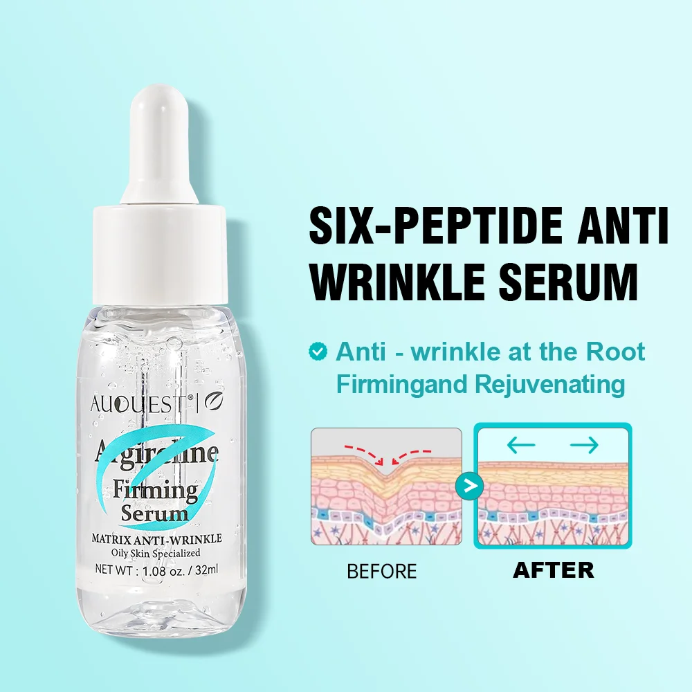 Six-Peptide Firming Facial Serum Highly Effective Anti-Wrinkle Skin Firming Smooth Preventing Improving Crow's Feet Face Serum