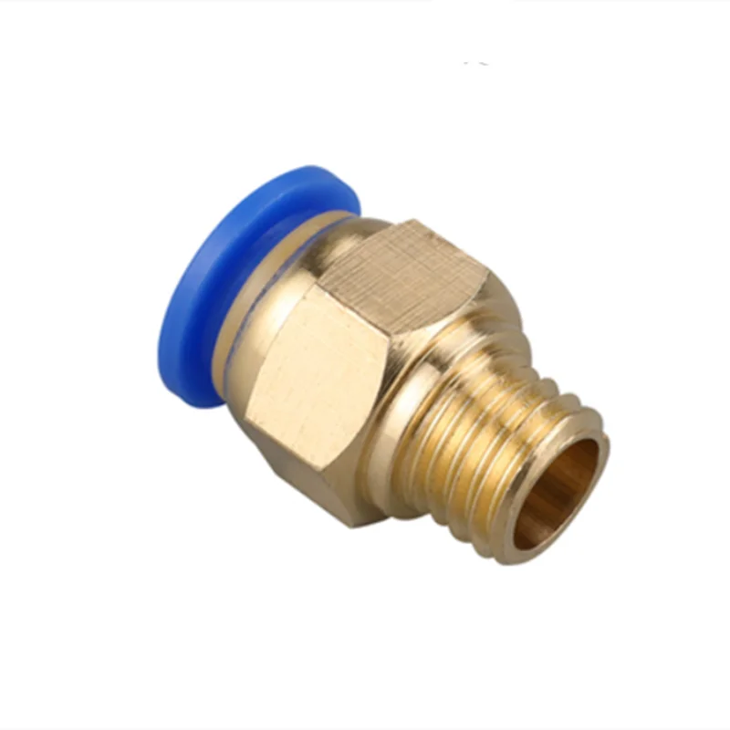 10pcs/lot Metric threaded fittings quick pneumatic connector PC8-M8*1 PC8-M10*1 PC8-M6*1 PC10-M10*1.5 PC10-M12*1.5