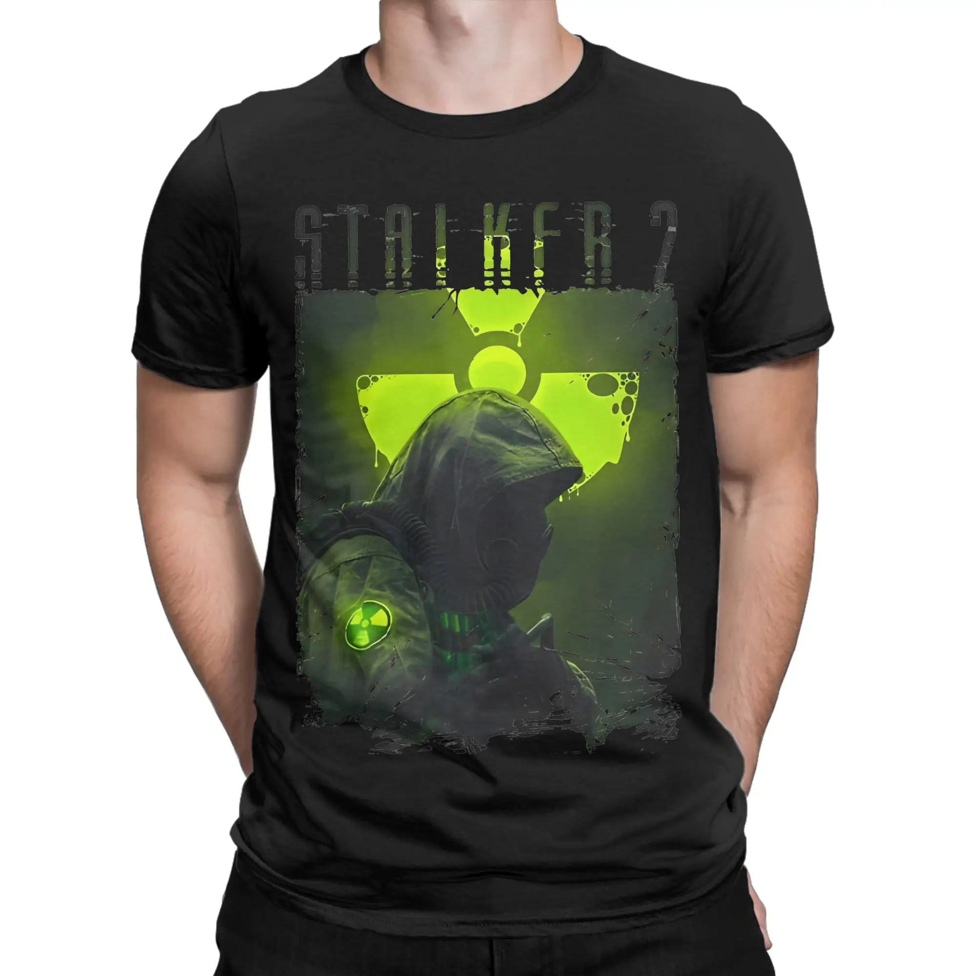 Toxic STALKER 2- Heart of Chernobyl 2024 T Shirt Pure Cotton Crazy T-Shirt Crew Neck  Tees Short Sleeve Tops Plus Size