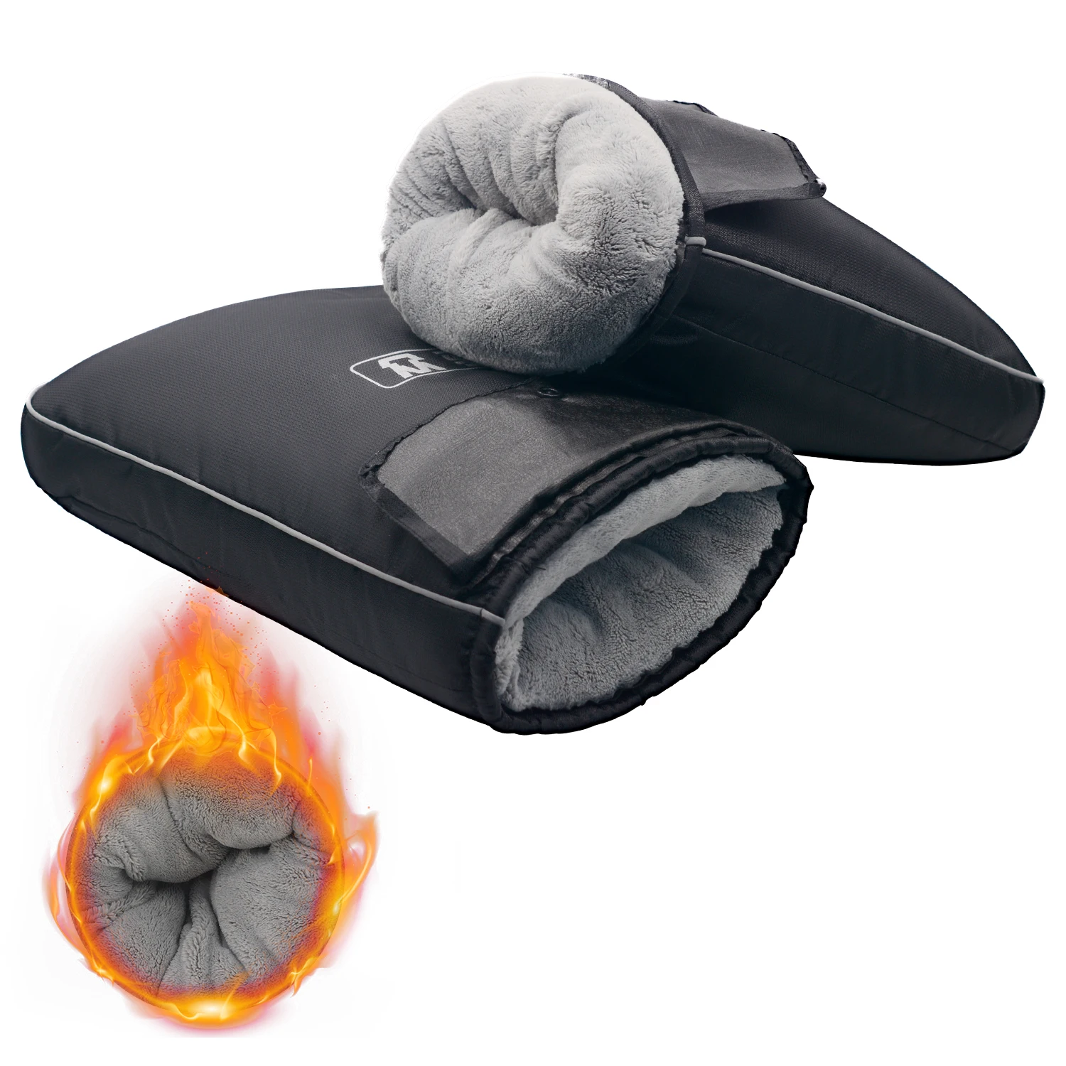 

Мотоциклетная толстая теплая муфта на руль, скутер, водонепроницаемая ручка, муфта, зимняя защитная теплая термочехол, перчатки