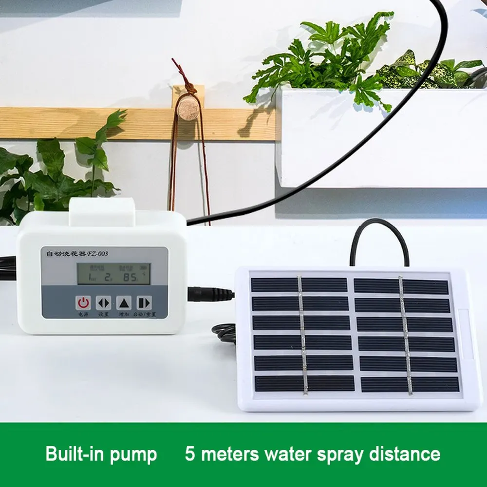 

2022 Solar Energy Watering Device Timer Automatic Water Pump Irrigation System Set Garden Dripper Watering System for Flowers