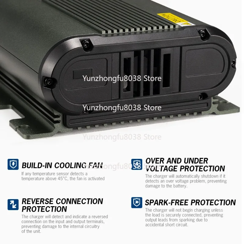 Power Supply 4 Level Charging DC To DC Battery Charger 12V 40A DC MPPT Solar Battery Charger