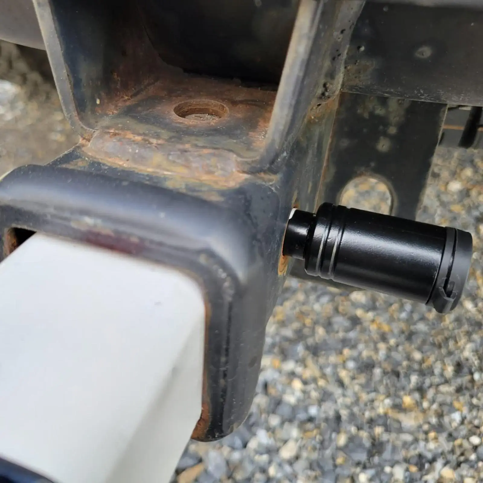 

Замок сцепного устройства прицепа, модификация американского типа для автофургона, безопасный транспорт, простой в установке, противоугонный крепежный штифт для автомобильных аксессуаров