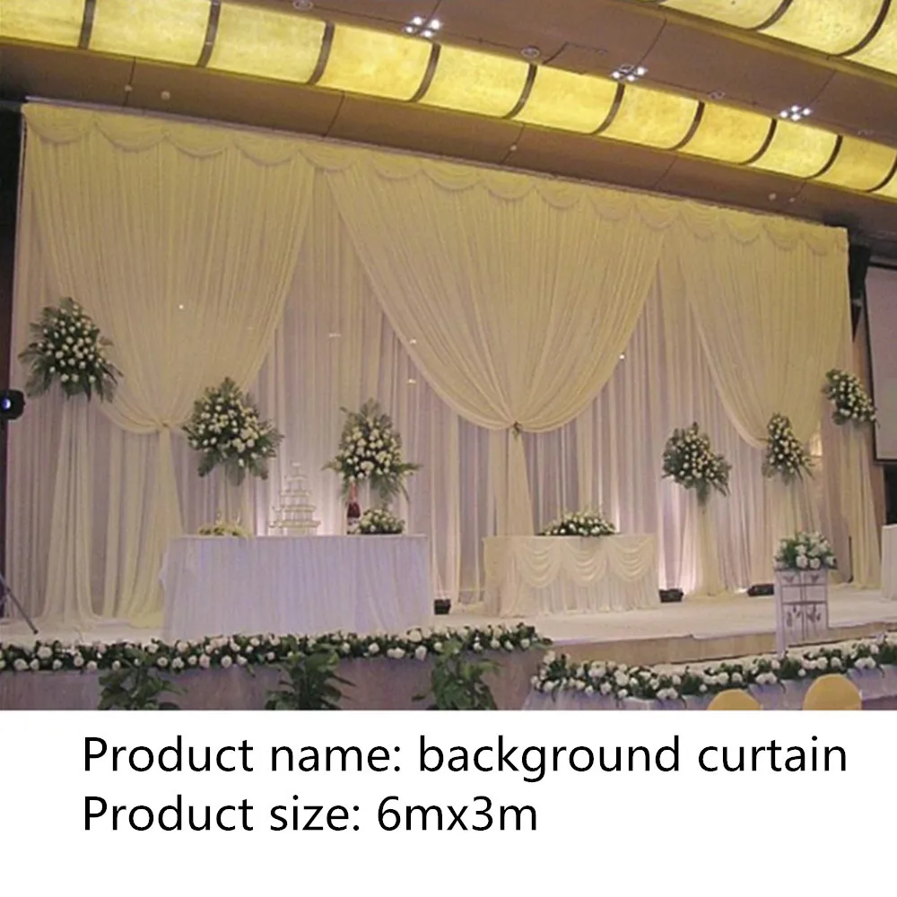 

Deluxe European Style Wedding Party With Curtains, Press Conference Background, Multi-color Scene Decoration